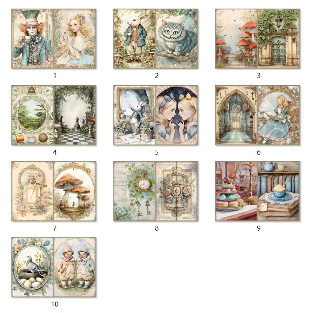 10pcs A4 size Alice paper pack (P25121008)