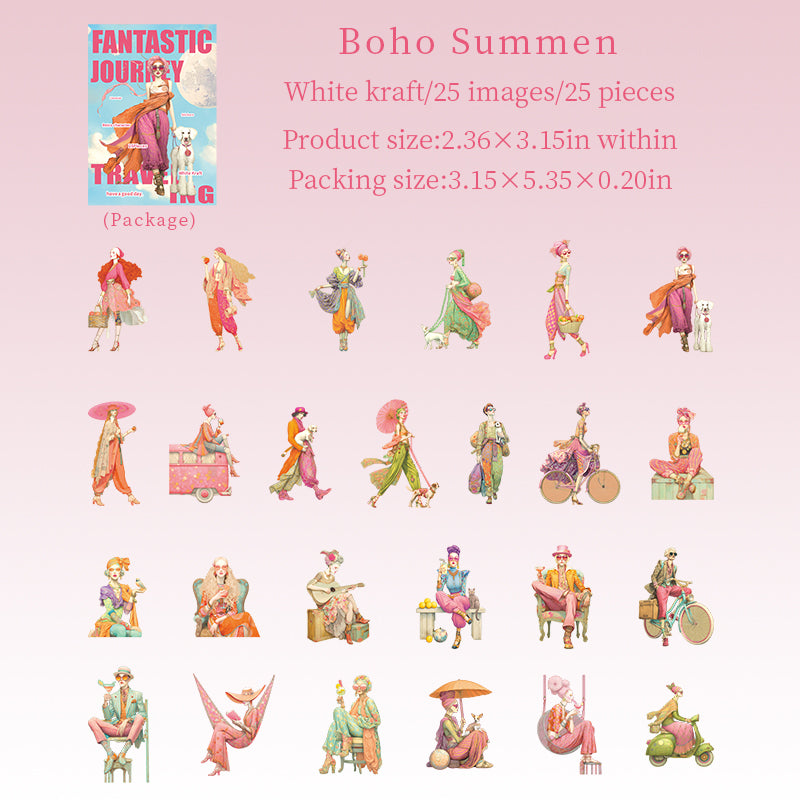 25-pack med klistermärken "fantasy resa" (S25100903)