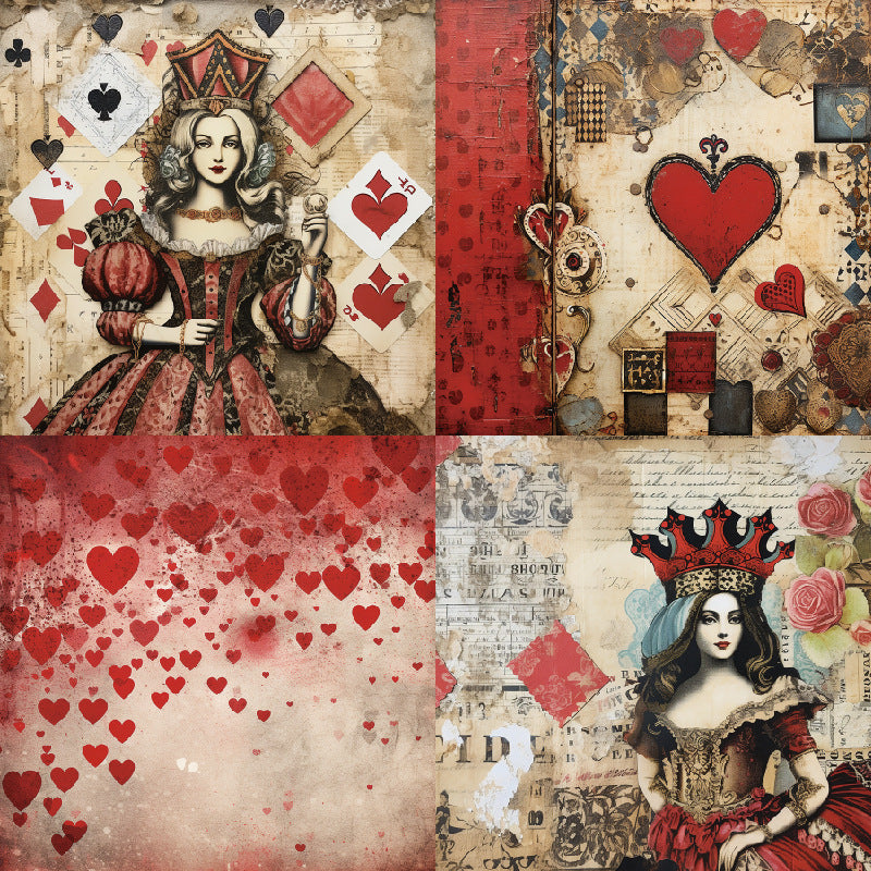 24pcs 6inch Queen paper pack (p25120809)