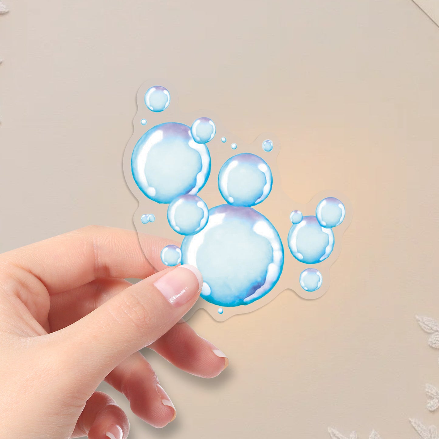 50pcs bubble PET-sticker pack (S25121504)