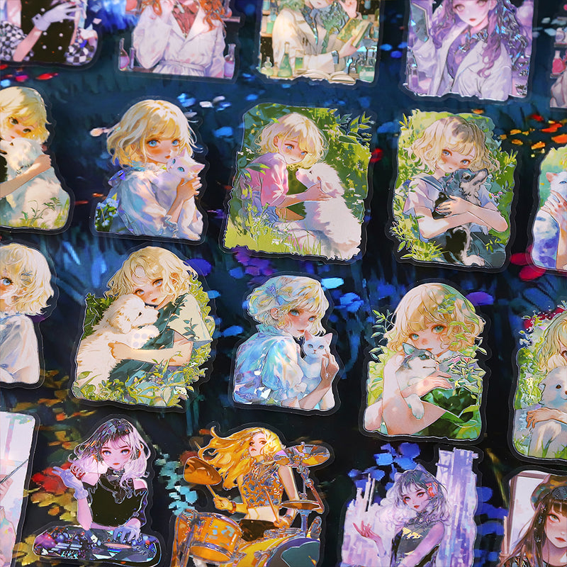 10pcs professional PET(shell light)sticker pack (S25090903)