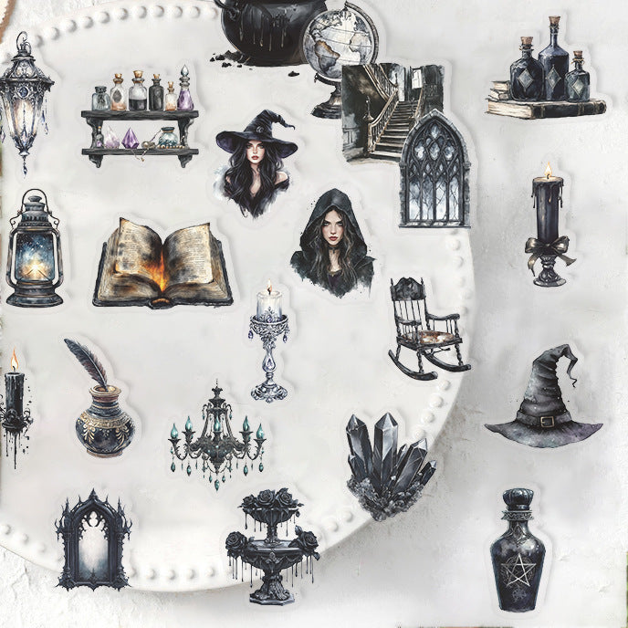 50pcs dark witch sticker pack (MLS25062104)