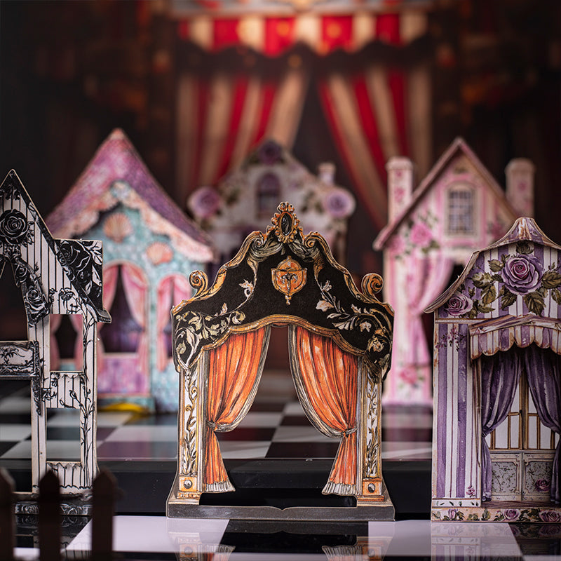 10 st dockhus självhäftande kartongpaket (S25082709)