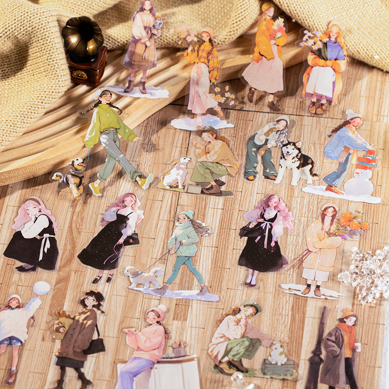 20-pack vinterklistermärken för flickor (S25110611)