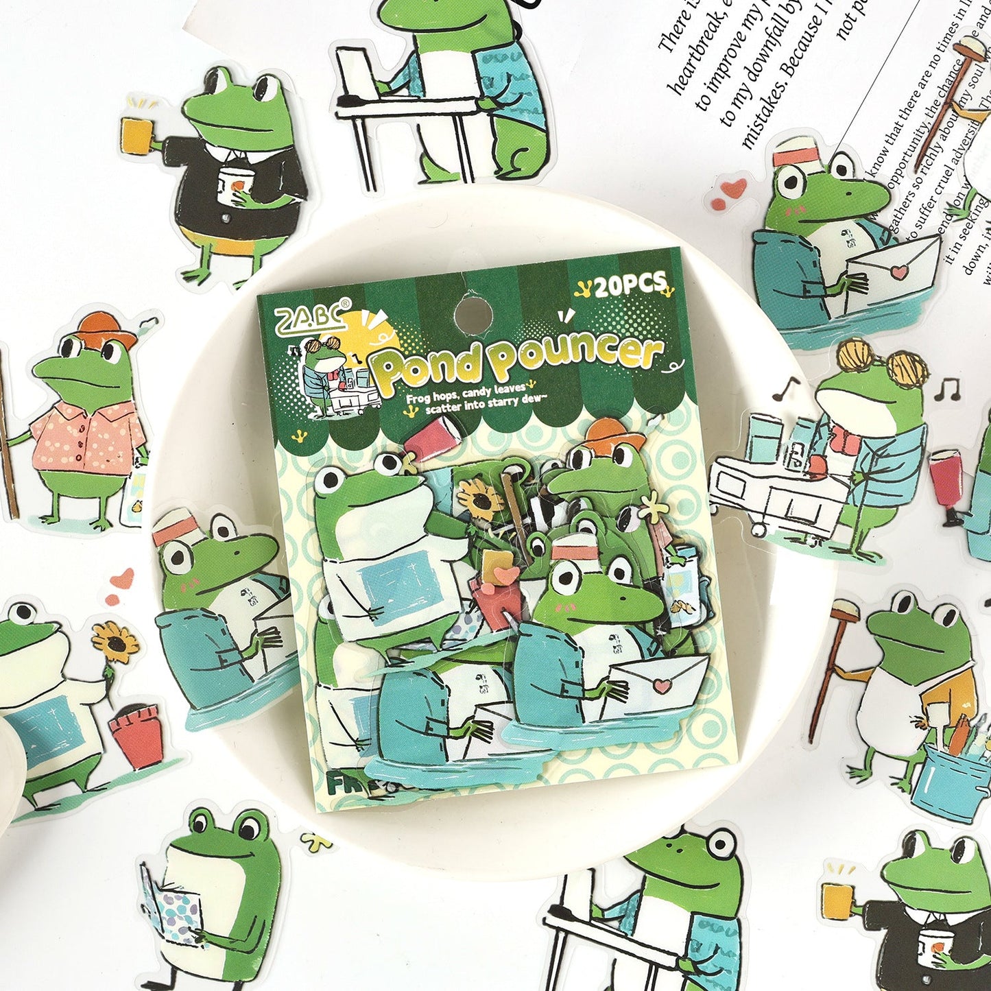 20-teiliges Set mit niedlichen Tieraufklebern (S25092804)