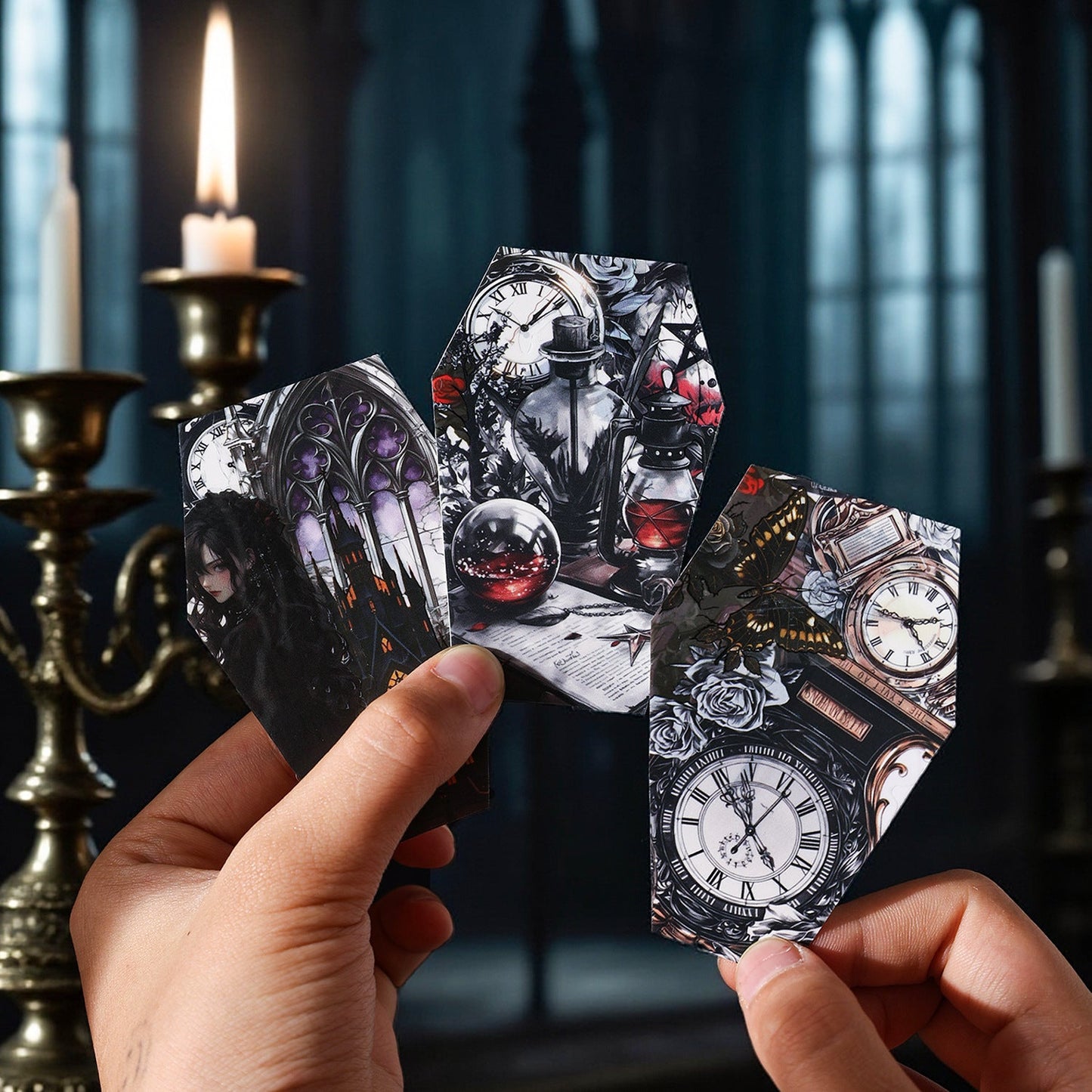 15pcs gothic PET-sticker pack (S25092401)