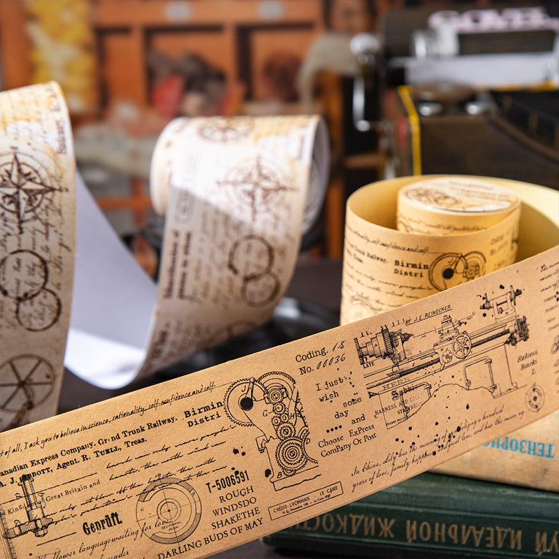 1 rulle vintage washitejp för manuskript (T25110603)
