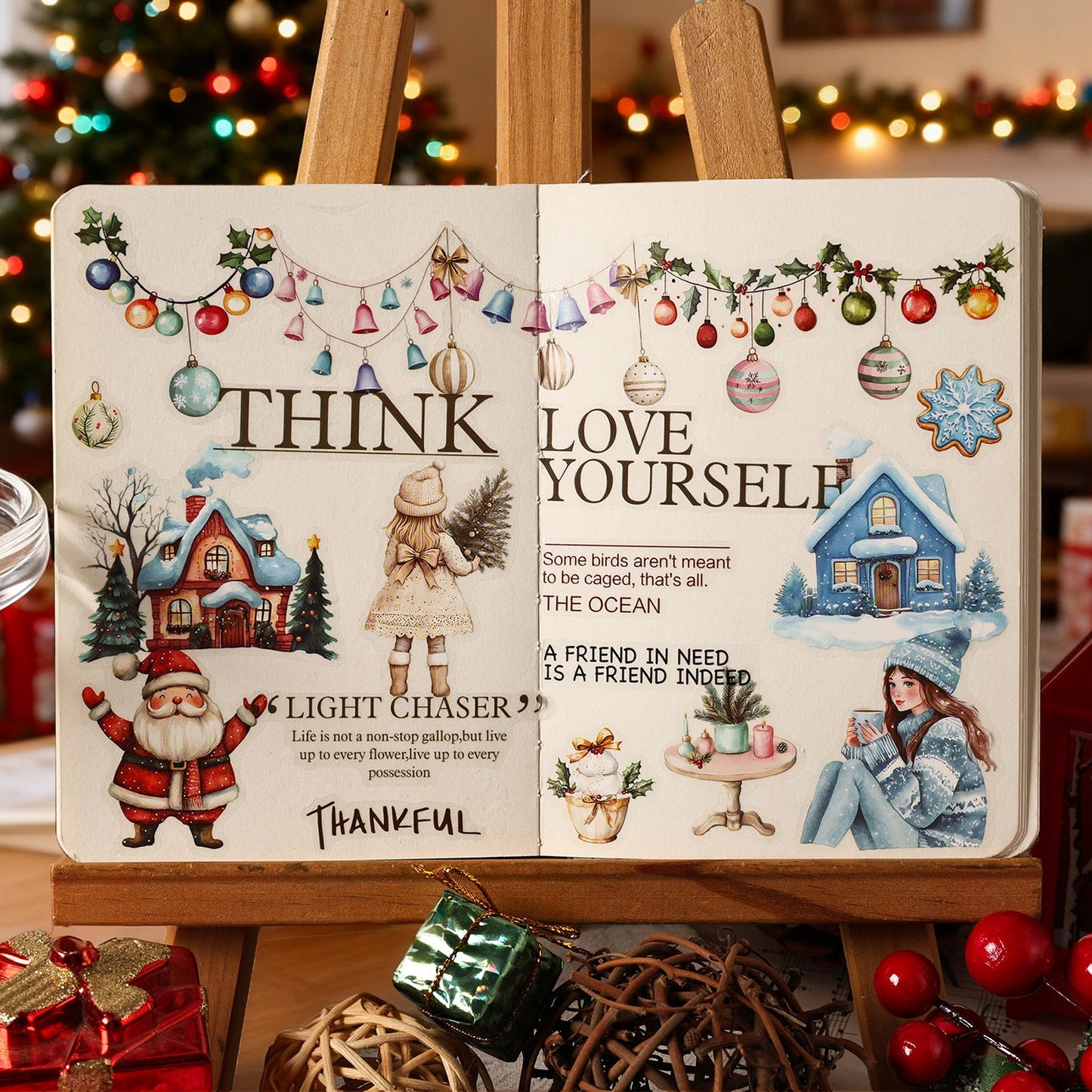 6sheets Christmas PET-sticker pack (S25092406)