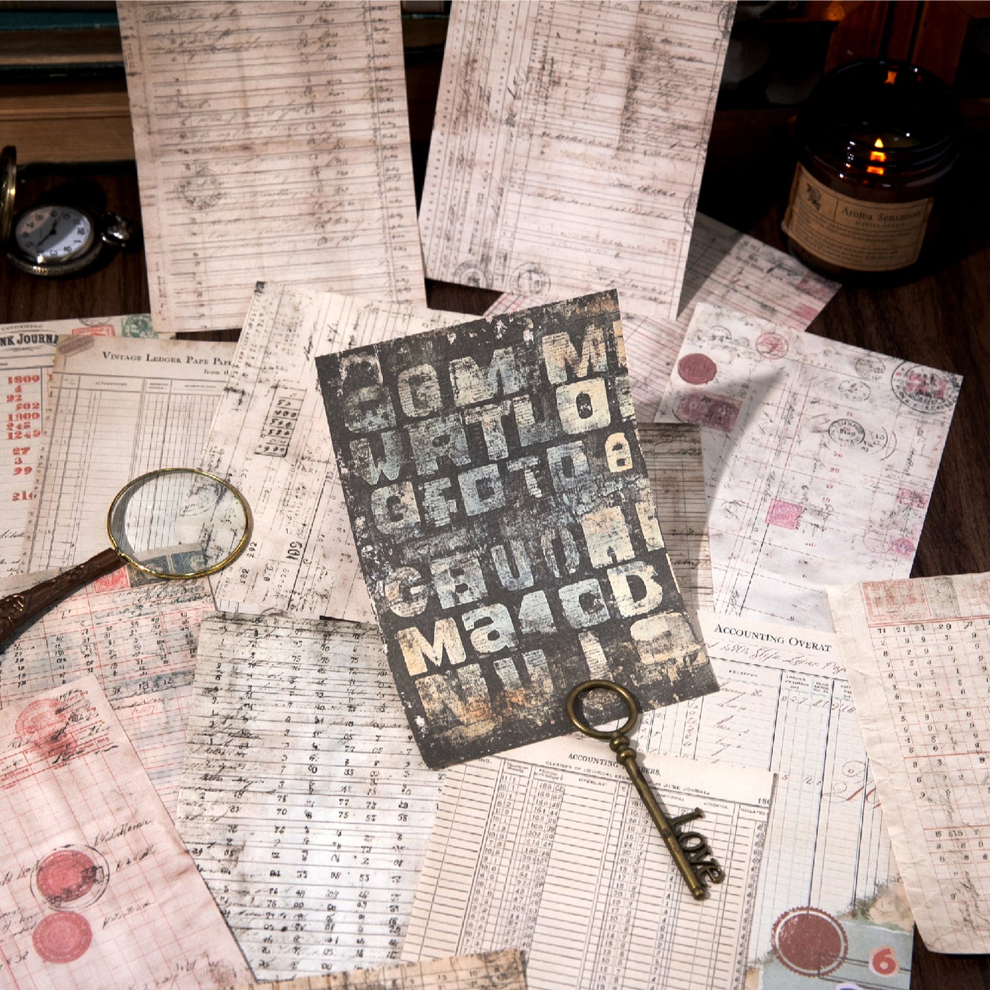 100pcs vintage paper pack(P25121606)