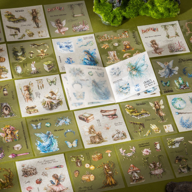 20sheets fairy PET+washi sticker book（TZB25090102）