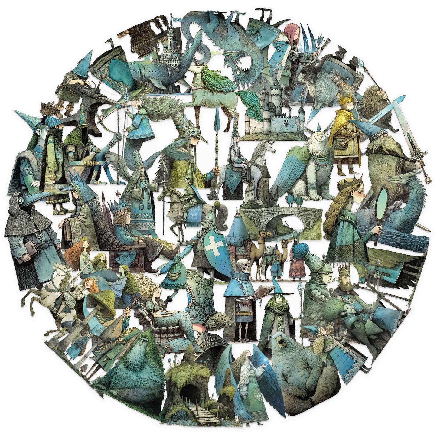 50-pack klistermärken med magisk älvvärld (S25111803)