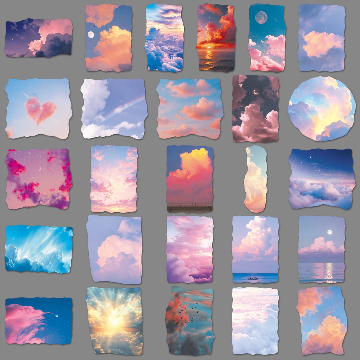 51pcs cloud sky sticker pack(S25121502)