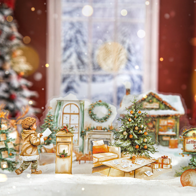 20-pack juldekaler med PET-motiv (S25081903)