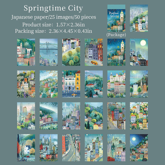 50pcs mini washi-sticker book(TZB26020304)