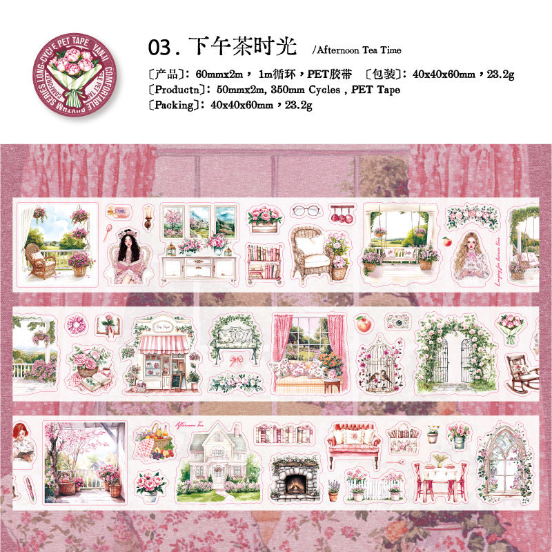 1 rulle färdigskuren PET-tejp för livsstil (T25102804)