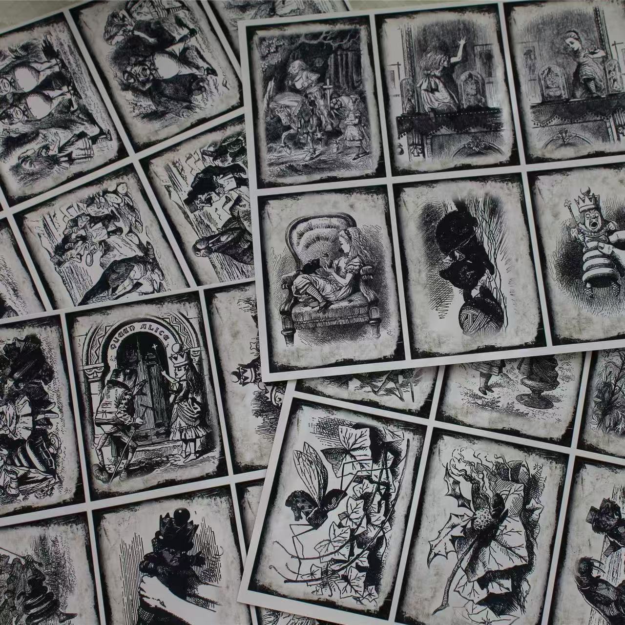 6pcs A4 size dark Alice paper pack (P25121009)