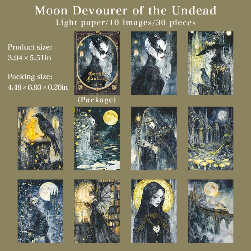 30pcs gothic fantasy paper pack(P25121604)