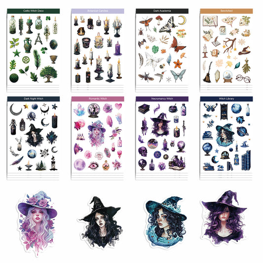 8sheets witch sticker pack (MLS25062101)