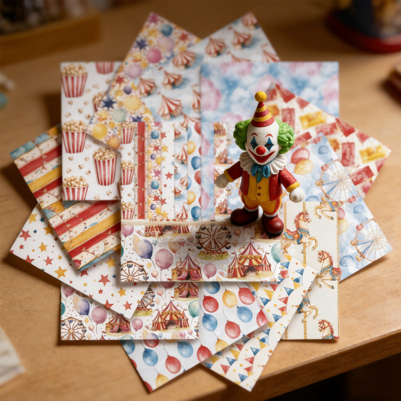 24pcs circus 6inch paper pack(TZB25121509)