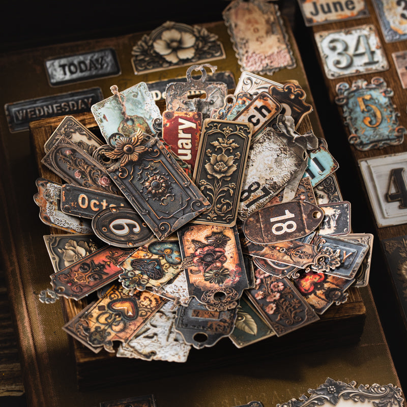 20 Stück Vintage-Kartenaufkleber-Packung (S25101611)