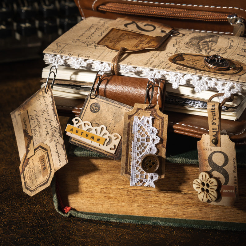 90pcs retro sticker+paper pack (P25092409)