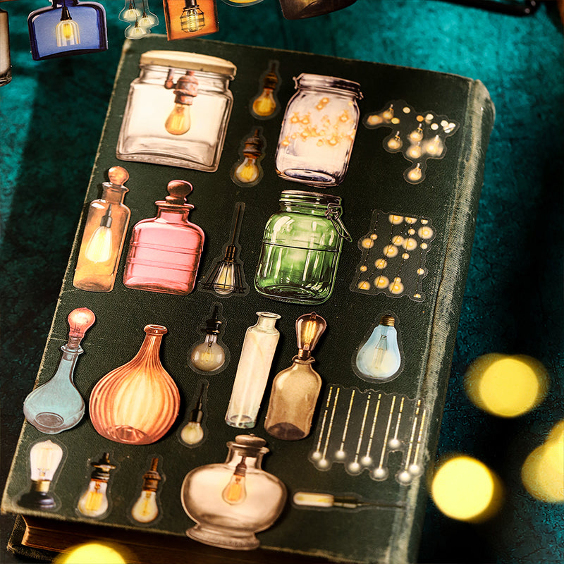 15pcs light in bottle sticker pack(S25121603)