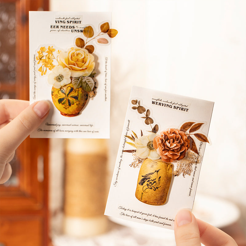 20pcs flower bottle sticker pack (S25111202)