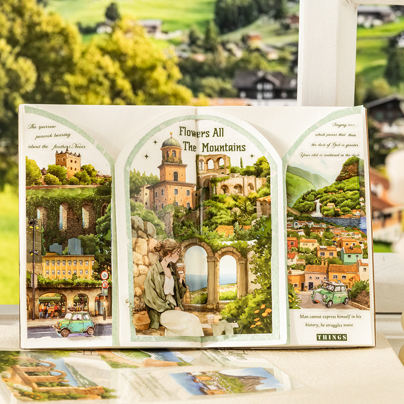 18pcs Nodic season PET+WASHI sticker book (TZB25090801)