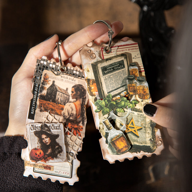 20pcs witch newspaper sticker pack(S25121602)