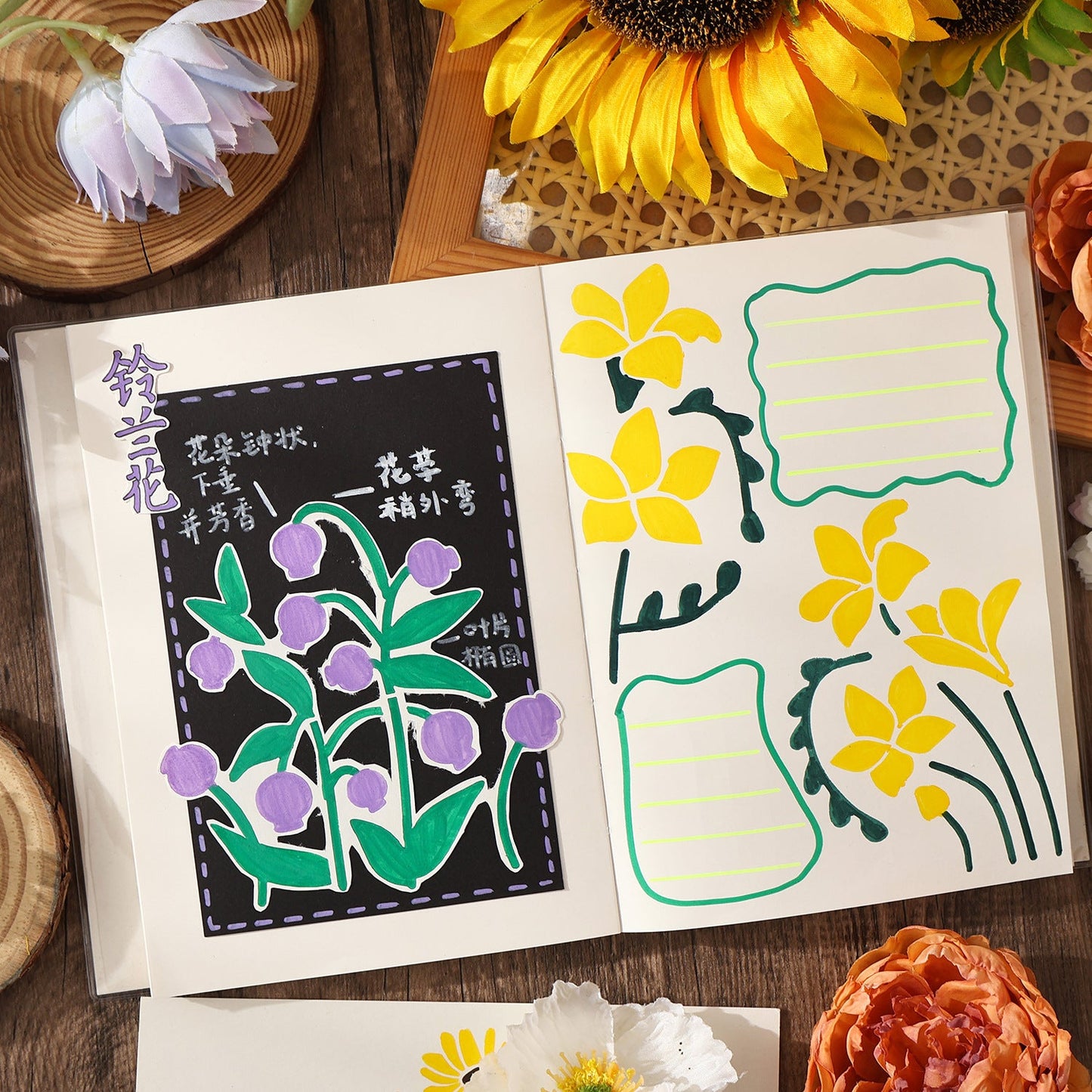 6pcs plants stencil (C25092402)