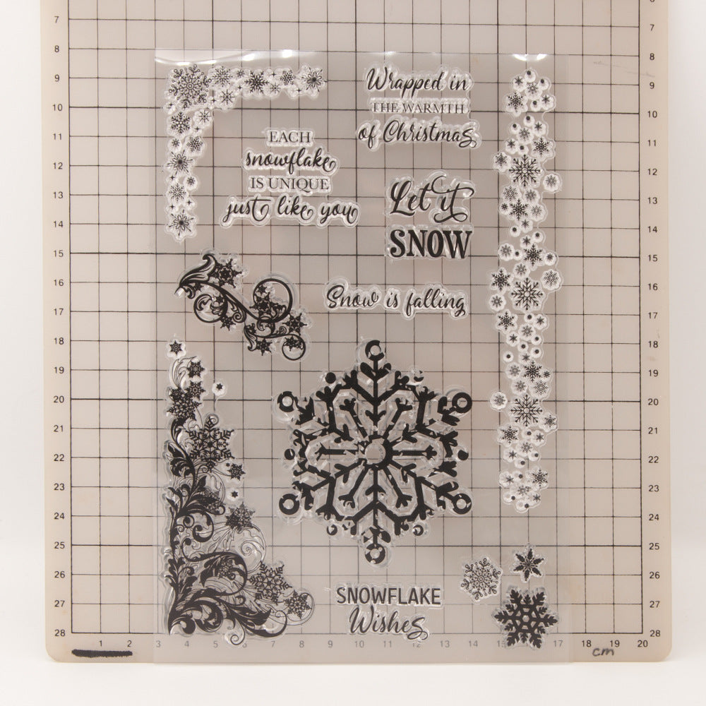 1pc snowflake clear stamp(Z25121002)
