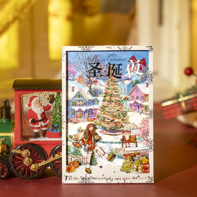 30pcs PET+WASHI Christmas sticker book (MLTZB25072101)