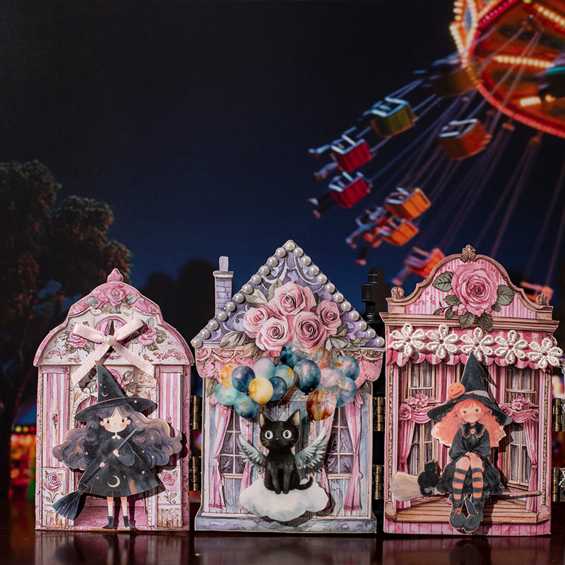 10 st dockhus självhäftande kartongpaket (S25082709)