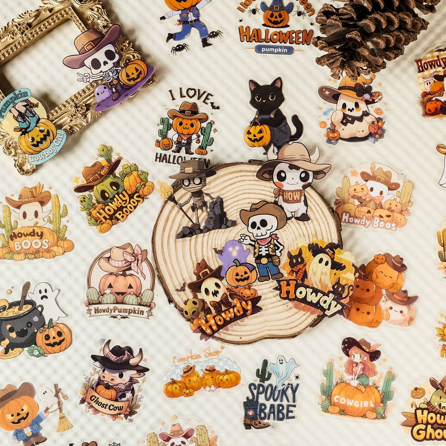 56pcs halloween PET- sticker pack (S25091706)