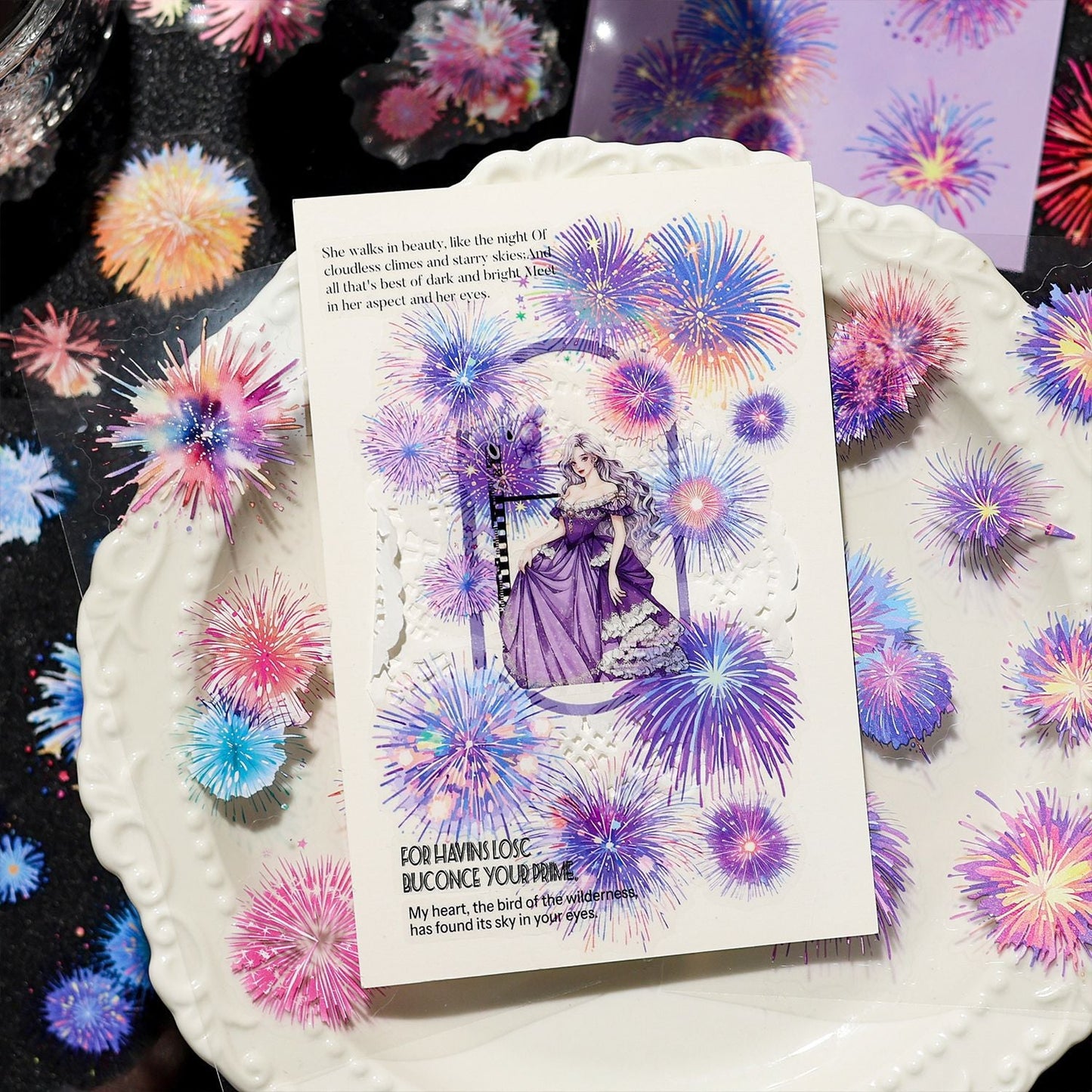 6-Blatt-Feuerwerks-PET-Aufkleberpackung (S25092803)