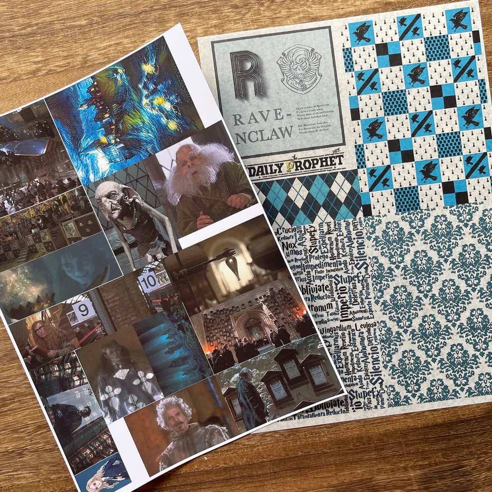 A4 size Ravenclaw Style paper & sticker 25 pcs (S26011201)