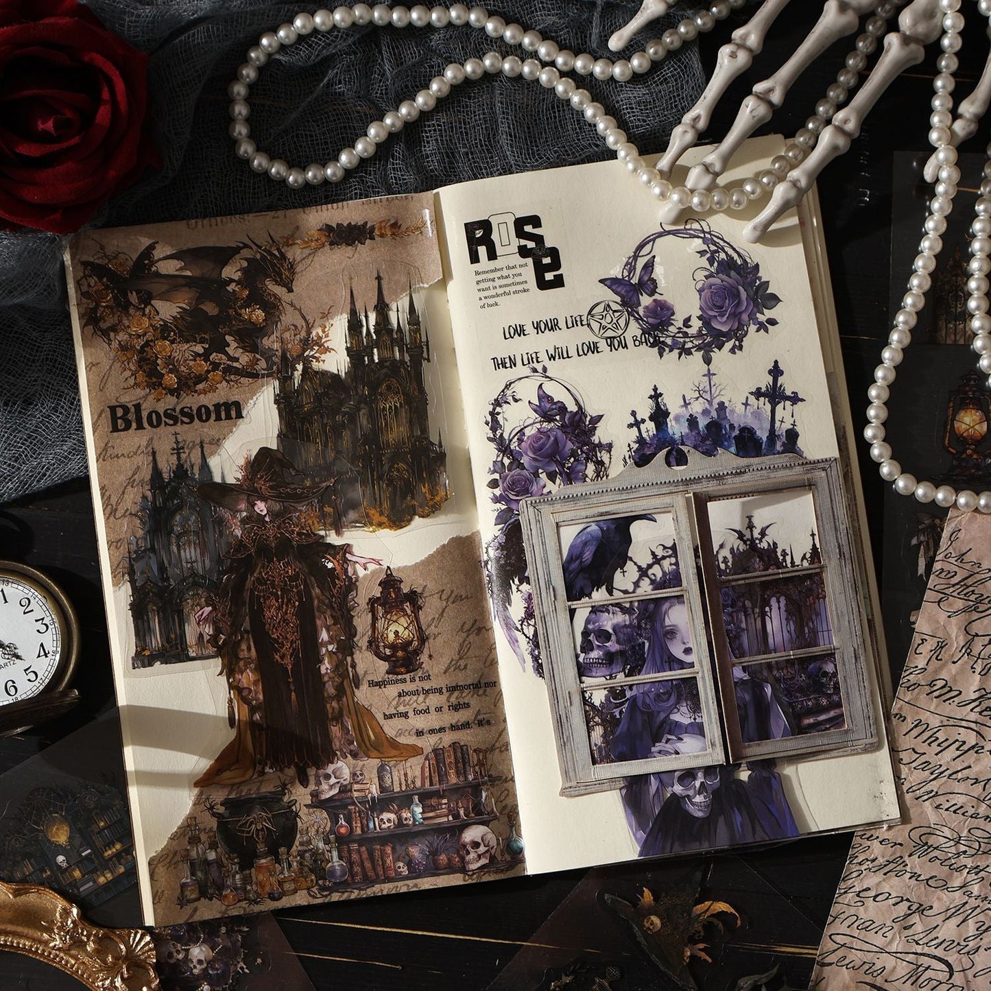 20pcs gothic PET-sticker book (TZB25090804)