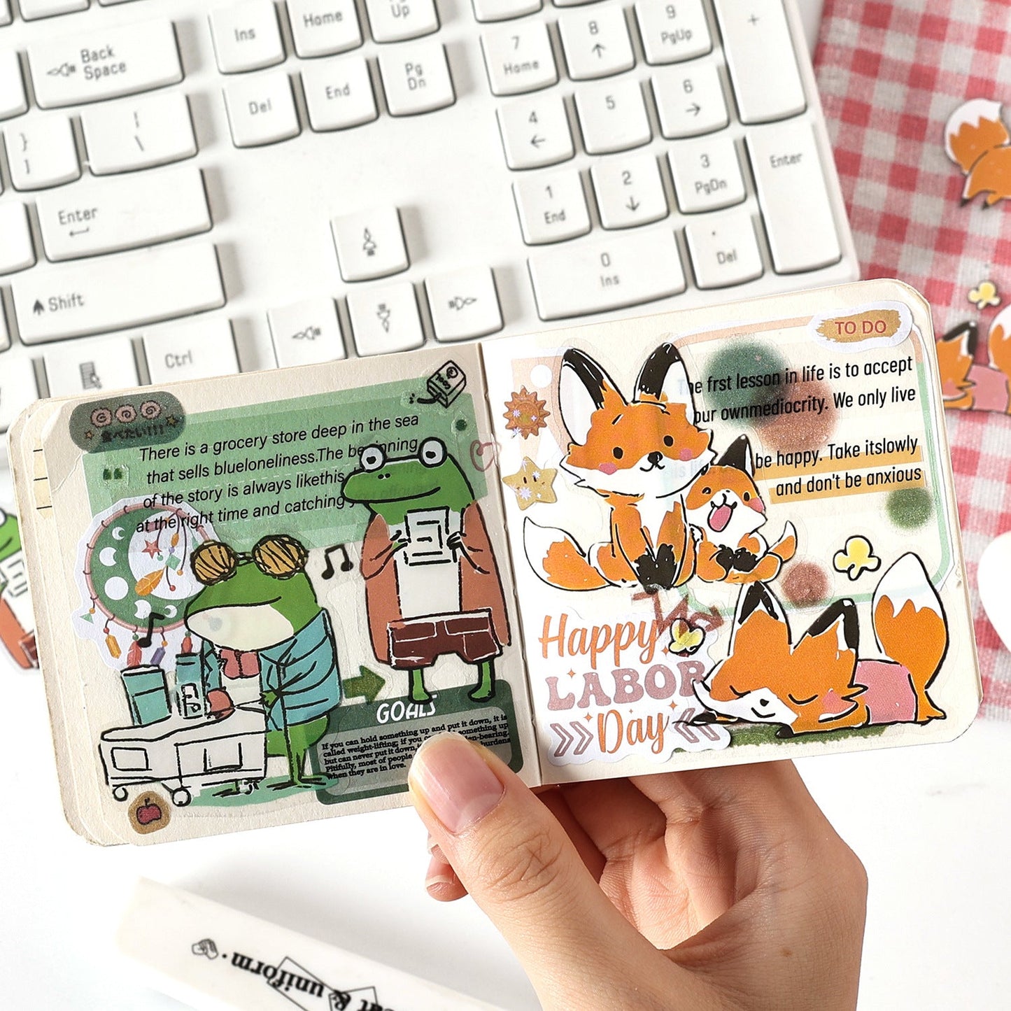 20-teiliges Set mit niedlichen Tieraufklebern (S25092804)