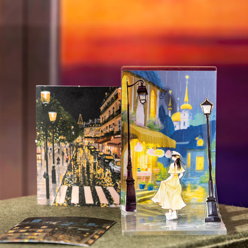 Ask med 30 st stjärnljus washi-klistermärken (S25090101)