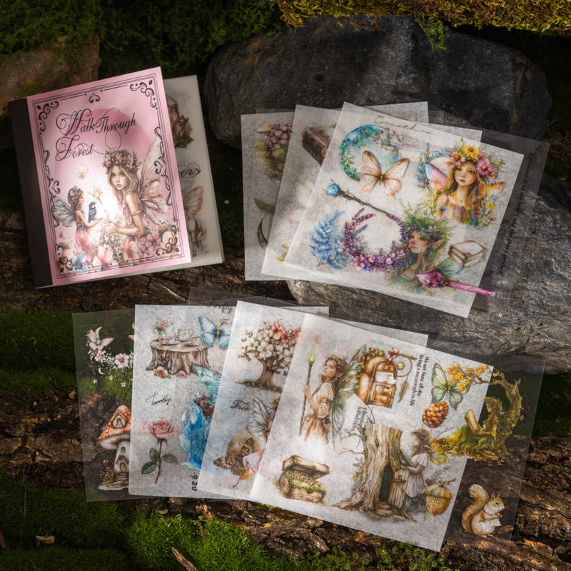 20sheets fairy PET+washi sticker book（TZB25090102）