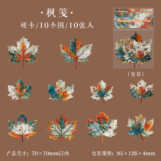 10pcs nature sticker card pack（S25121205）