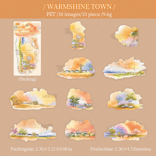 10pcs cloud view sticker pack (S25101605)
