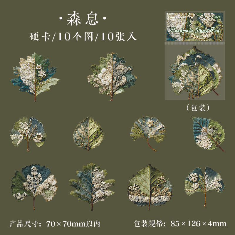 10pcs nature sticker card pack（S25121205）