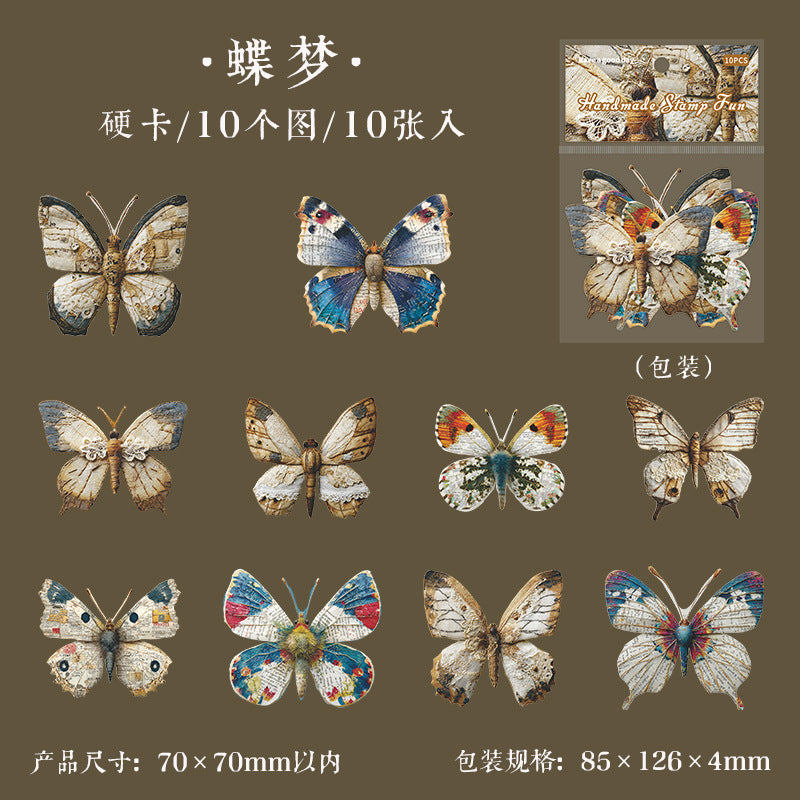 10pcs nature sticker card pack（S25121205）