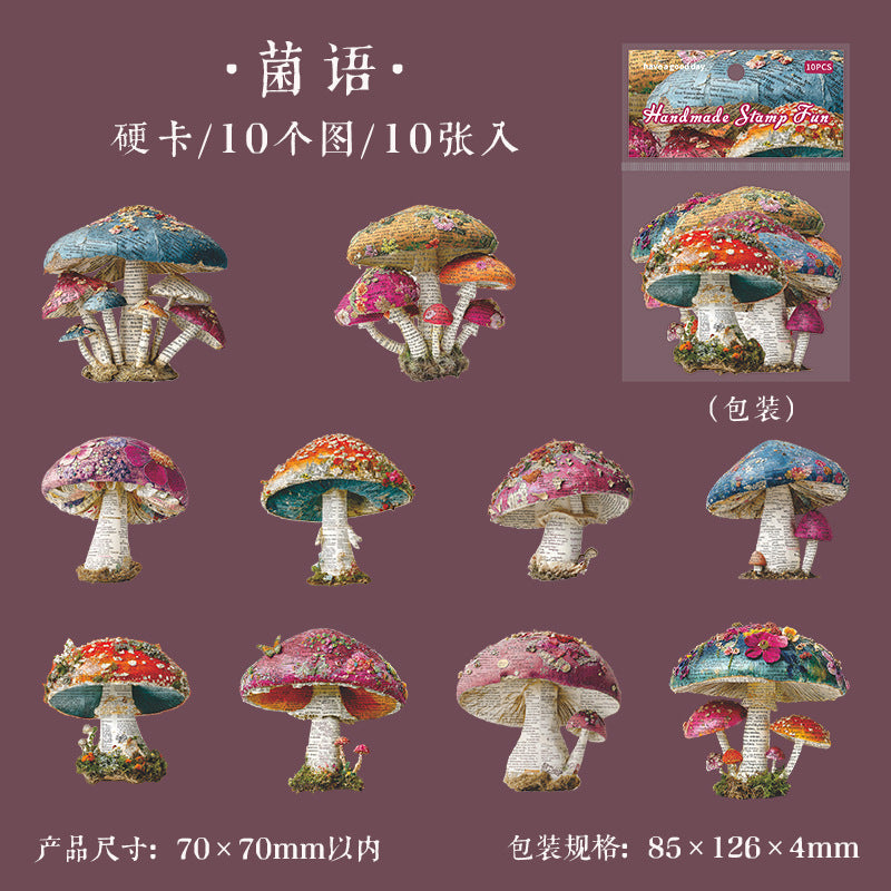 10pcs nature sticker card pack（S25121205）