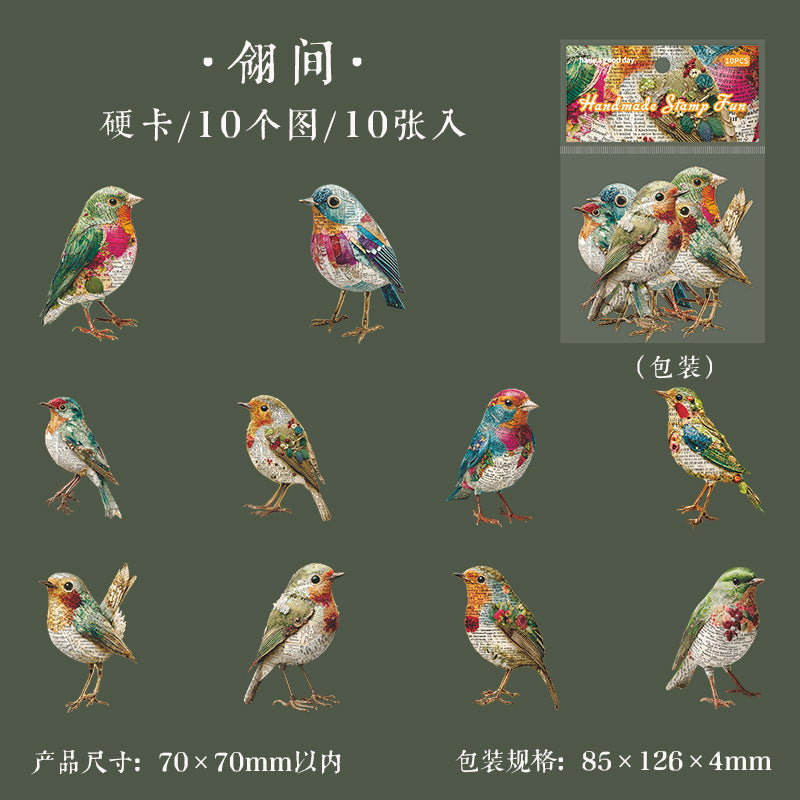10pcs nature sticker card pack（S25121205）