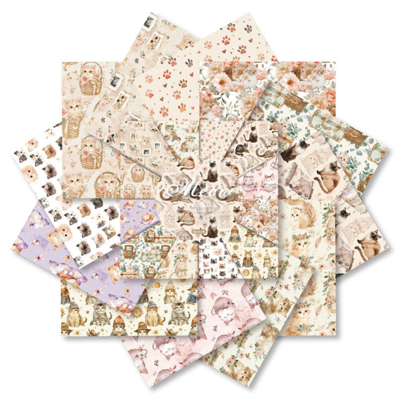 24pcs 6inch cat paper pack(TZB25121508)
