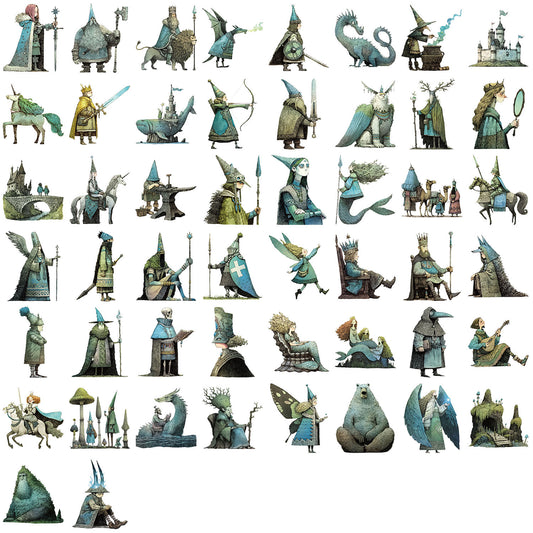 50pcs magic fairy world sticker pack (S25111803)