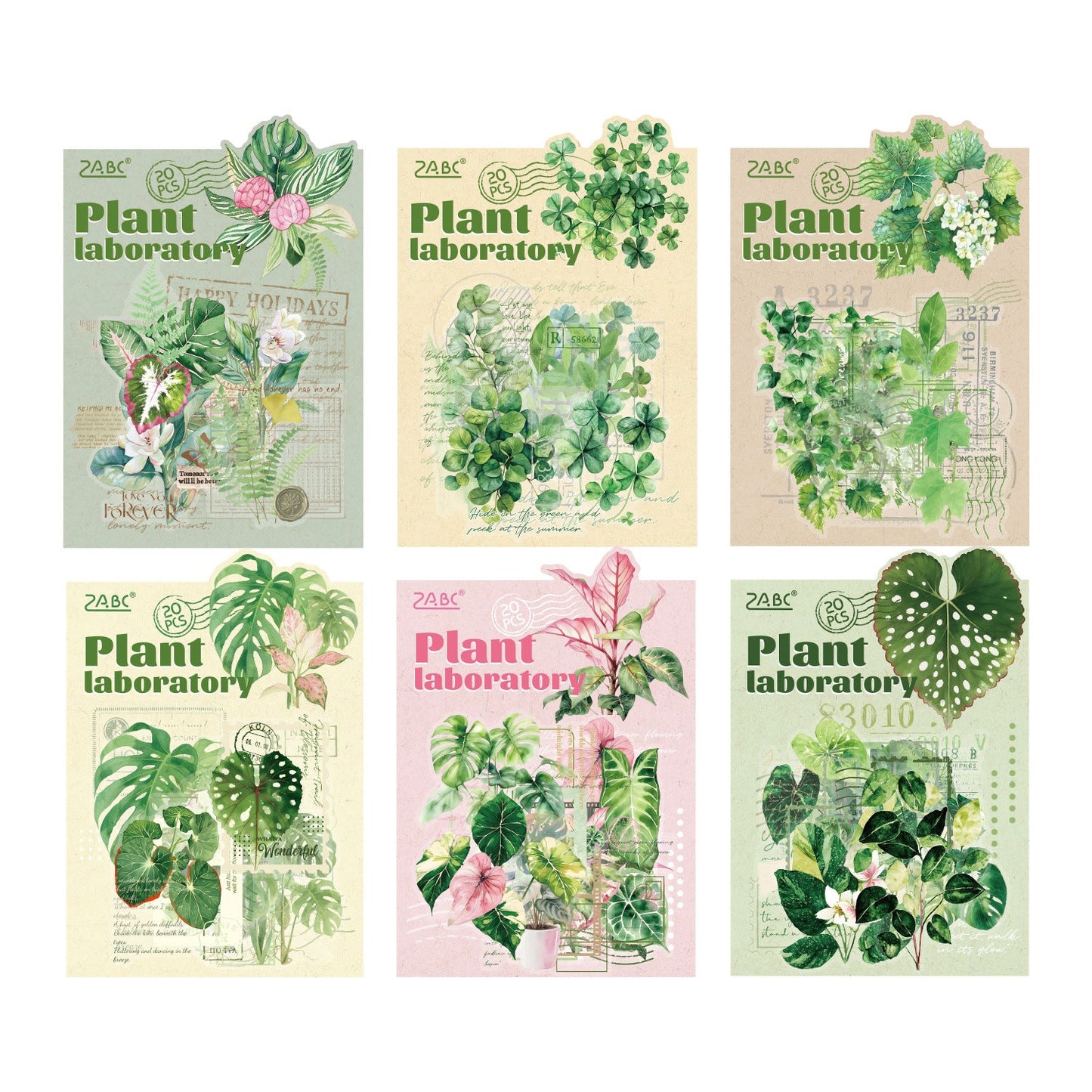 20pcs plant sticker pack (S25110608)