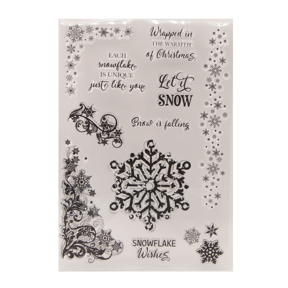 1pc snowflake clear stamp(Z25121002)